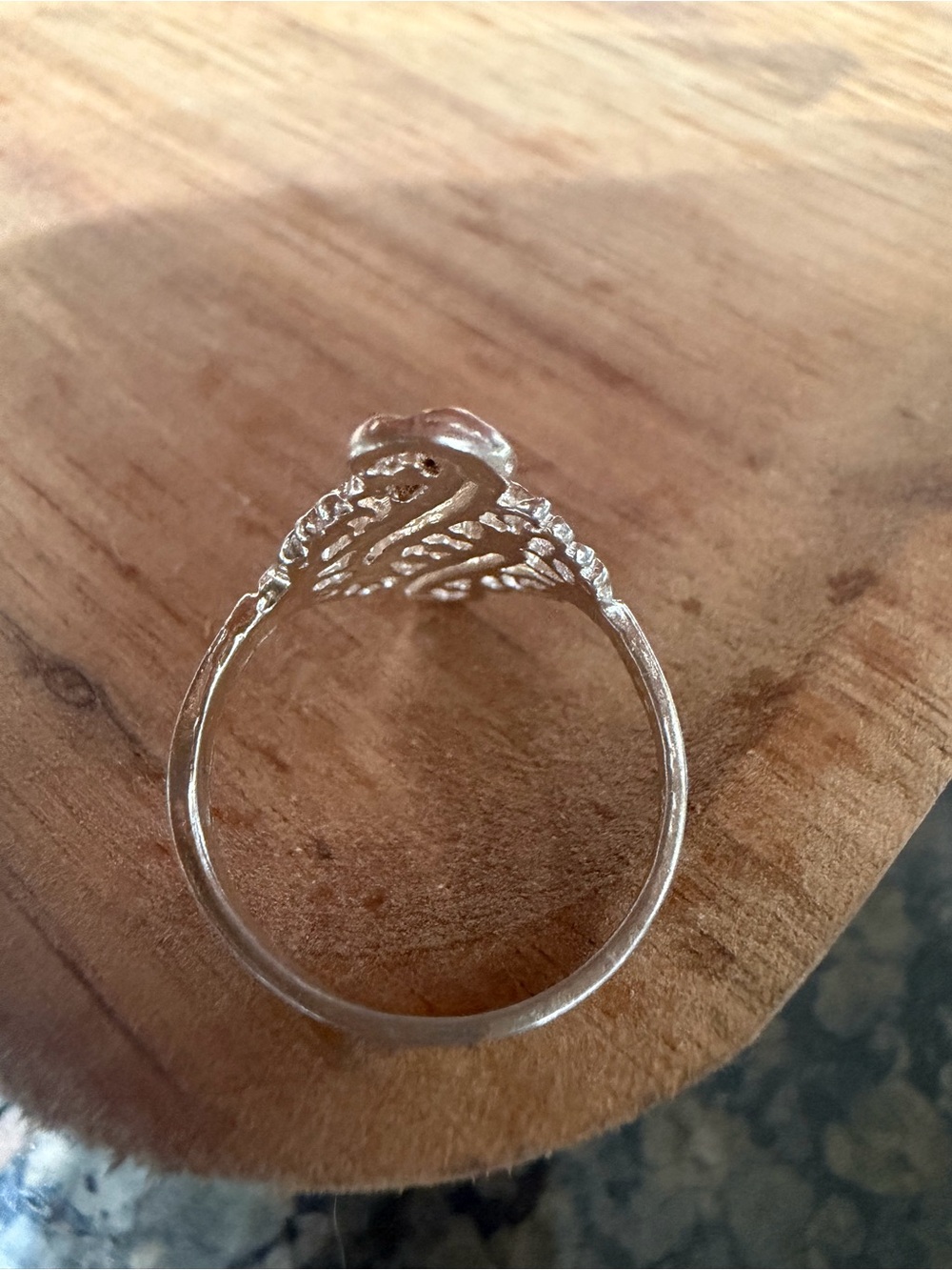 Silver Filigree Wave Ring - Elegant Women's Jewelry - Picture 2 of 4